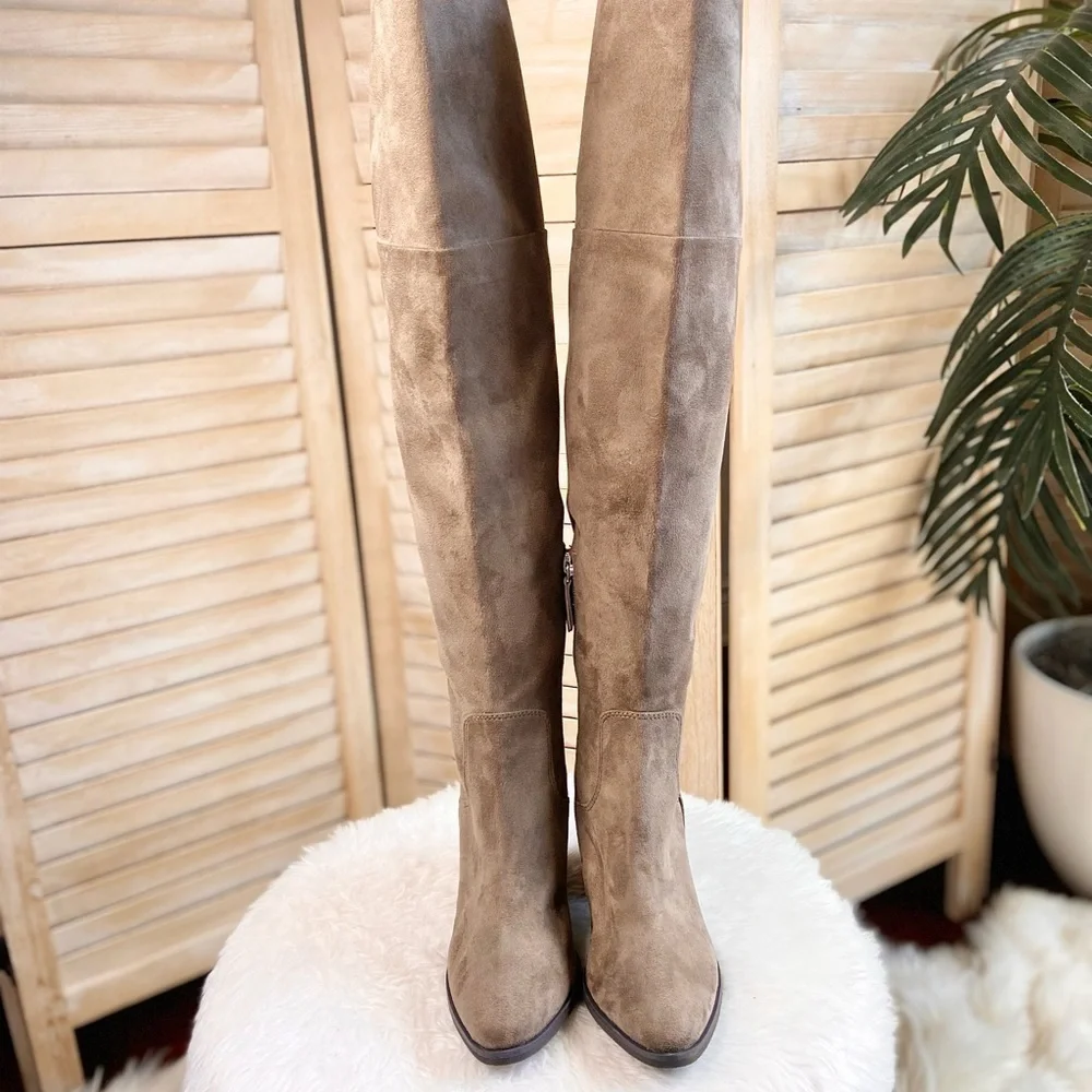 •BP• Luke Over The Knee Boots-taupe